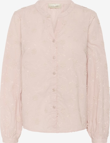 Chemisier 'Olivia' Cream en rose : devant