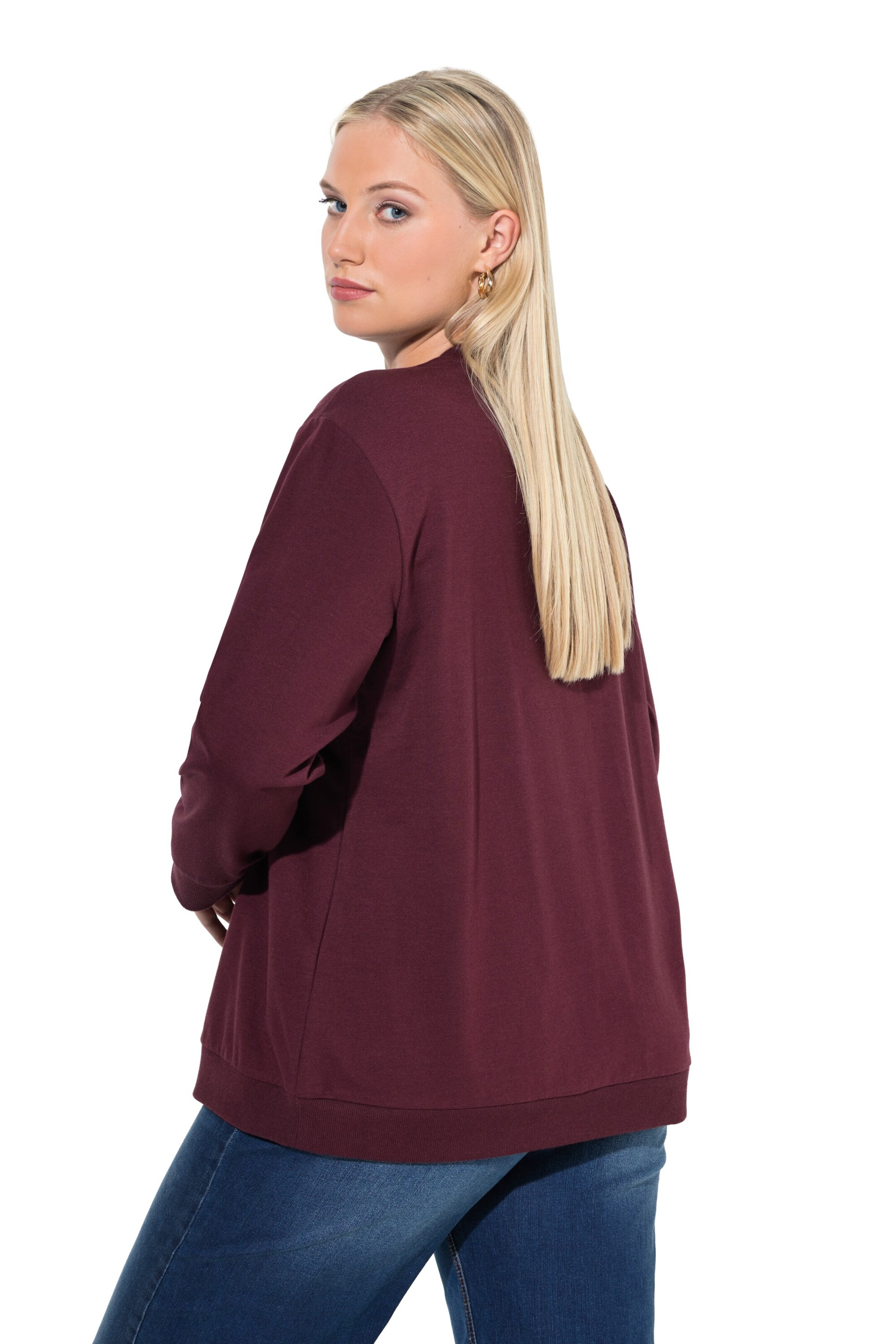 Ulla Popken Sweatshirt in Purple