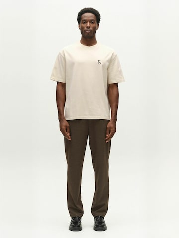GABBA Comfort Fit T-shirt ' GABlegin ' in Beige