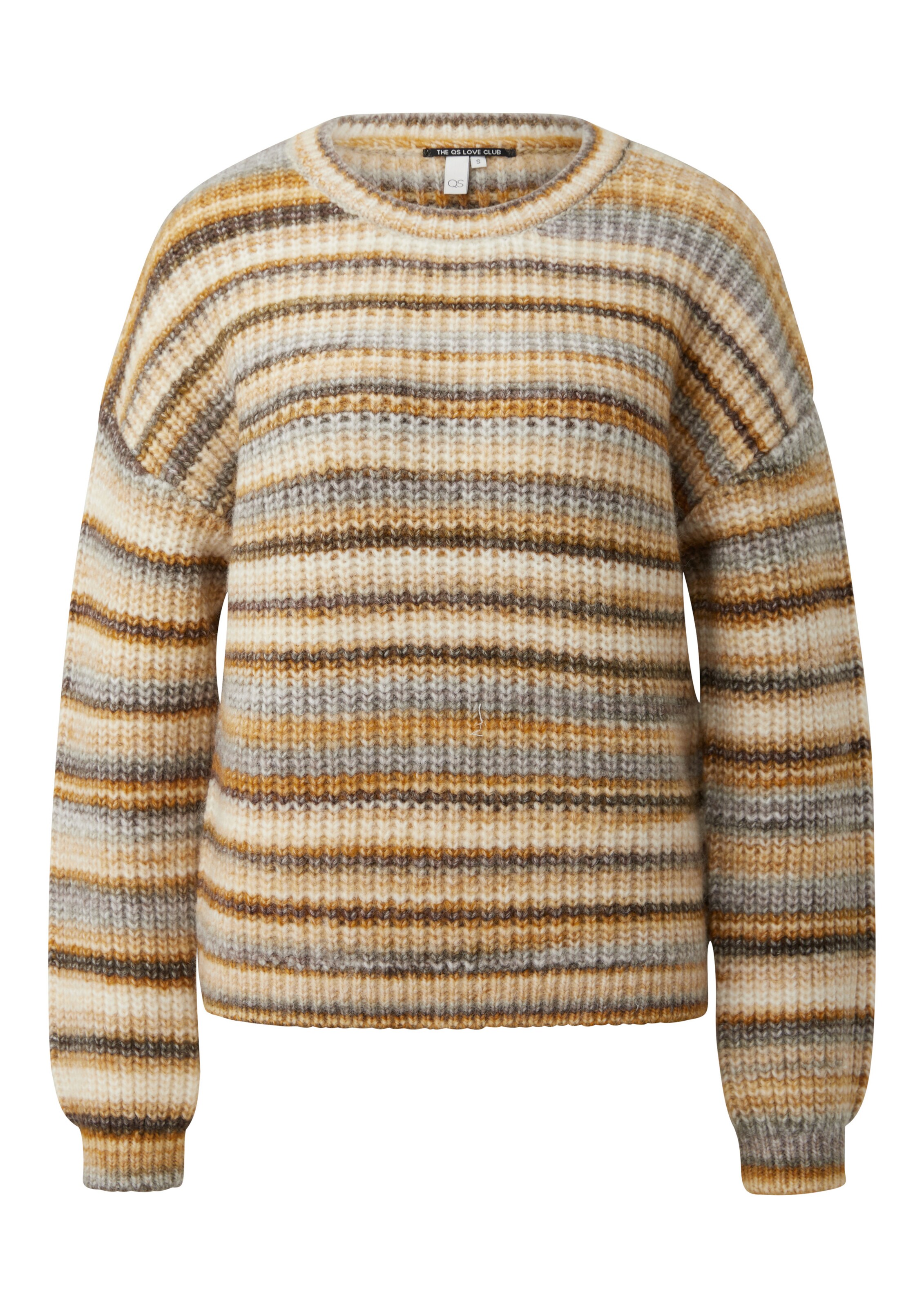 Pull-over QS en jaune : devant