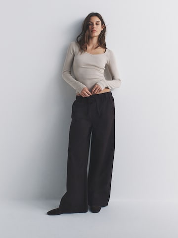 The Set Wide leg Jeans in Blauw