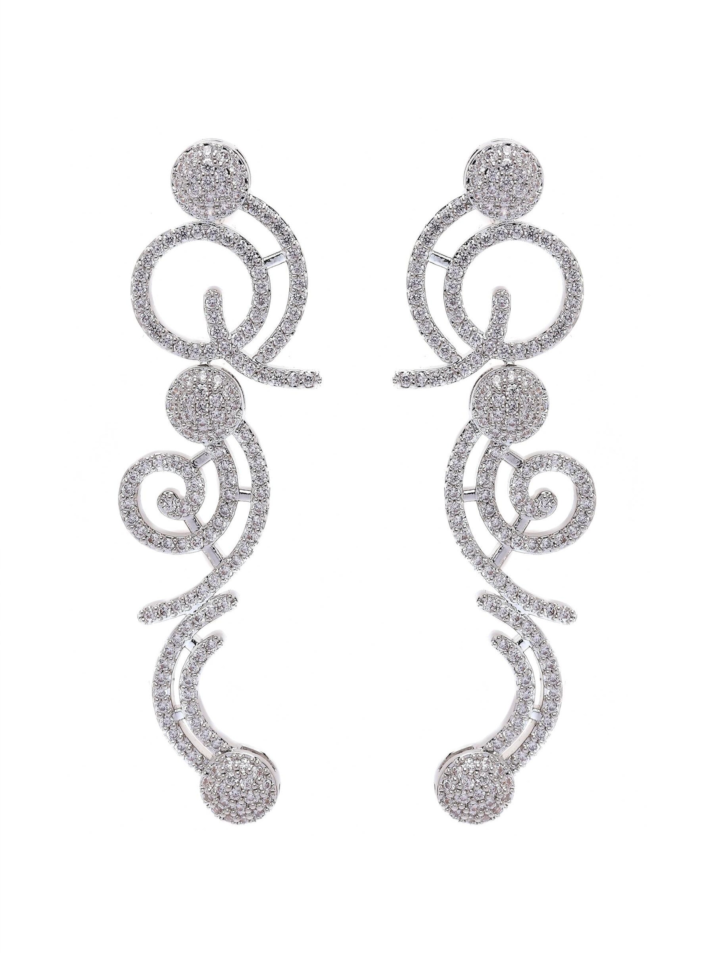 Boucles d'oreilles 'Giselaina' AVANT-GARDE PARIS en argent : devant