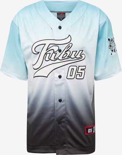 FUBU Hemd 'Varsity' in hellblau / schwarz / weiß, Produktansicht