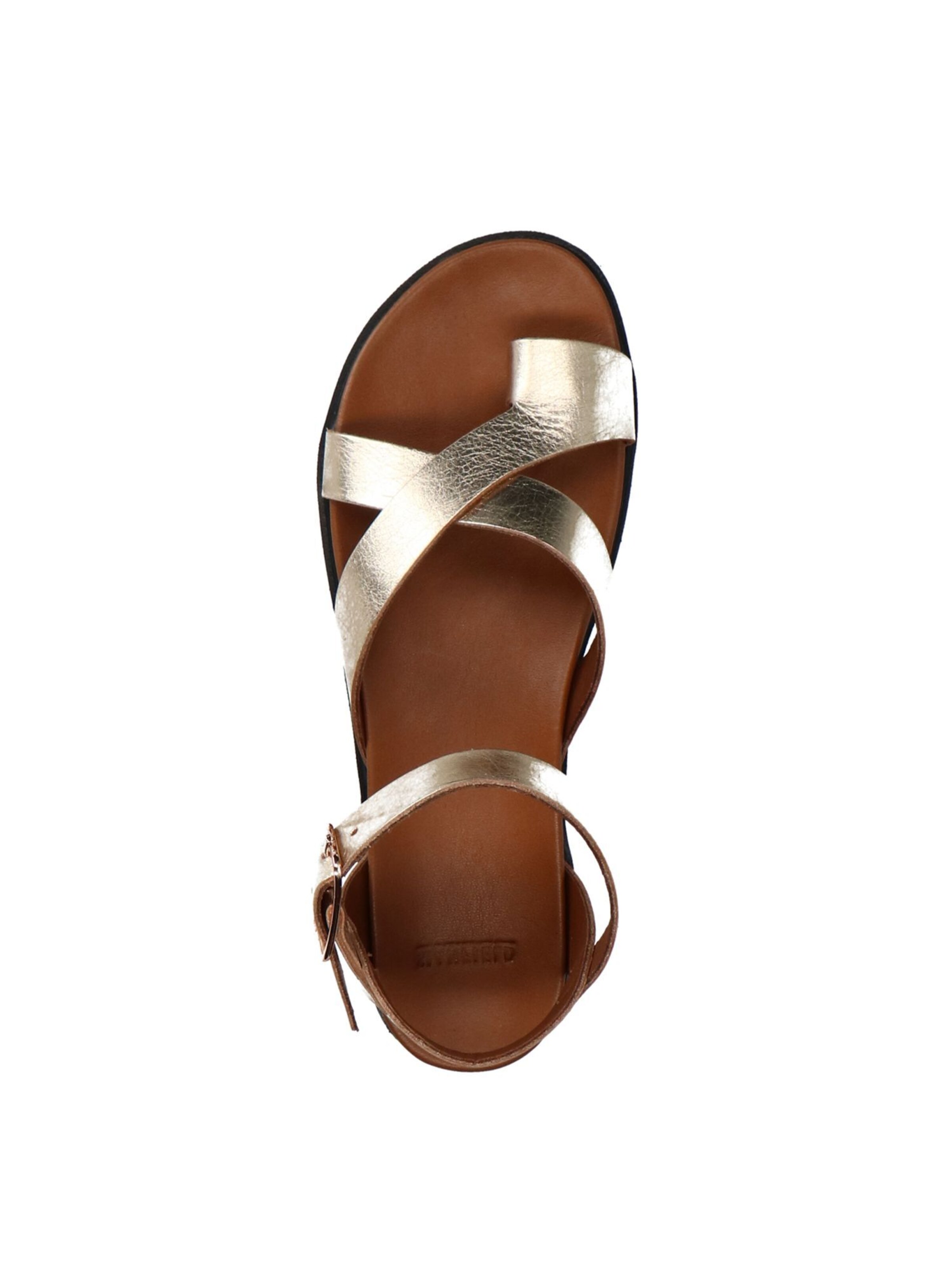 MANFIELD Teenslipper in Goud