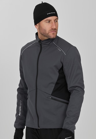 ENDURANCE Athletic Jacket 'Leander' in Grey: front