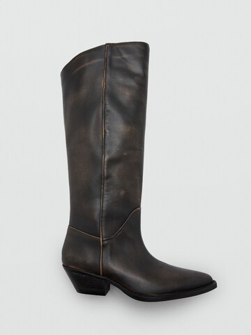 MANGO Saappaat 'Kami' värissä ruskea