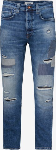 Coupe slim Jean Salsa Jeans en bleu : devant