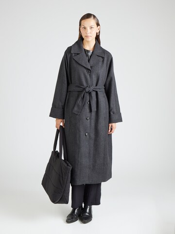 Soft Rebels Between-seasons coat 'Cielo' in Grey: front