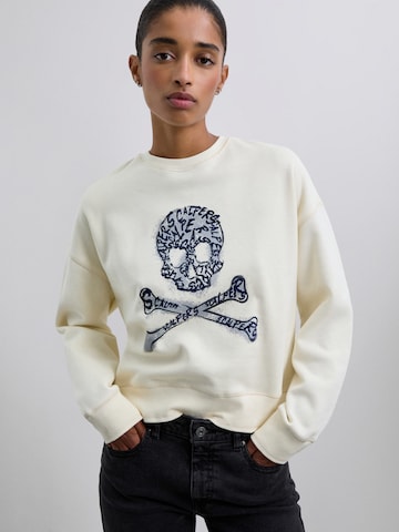 Sweat-shirt Scalpers en blanc