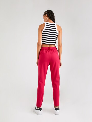 ONLY Slimfit Broek 'Poptrash' in Rood