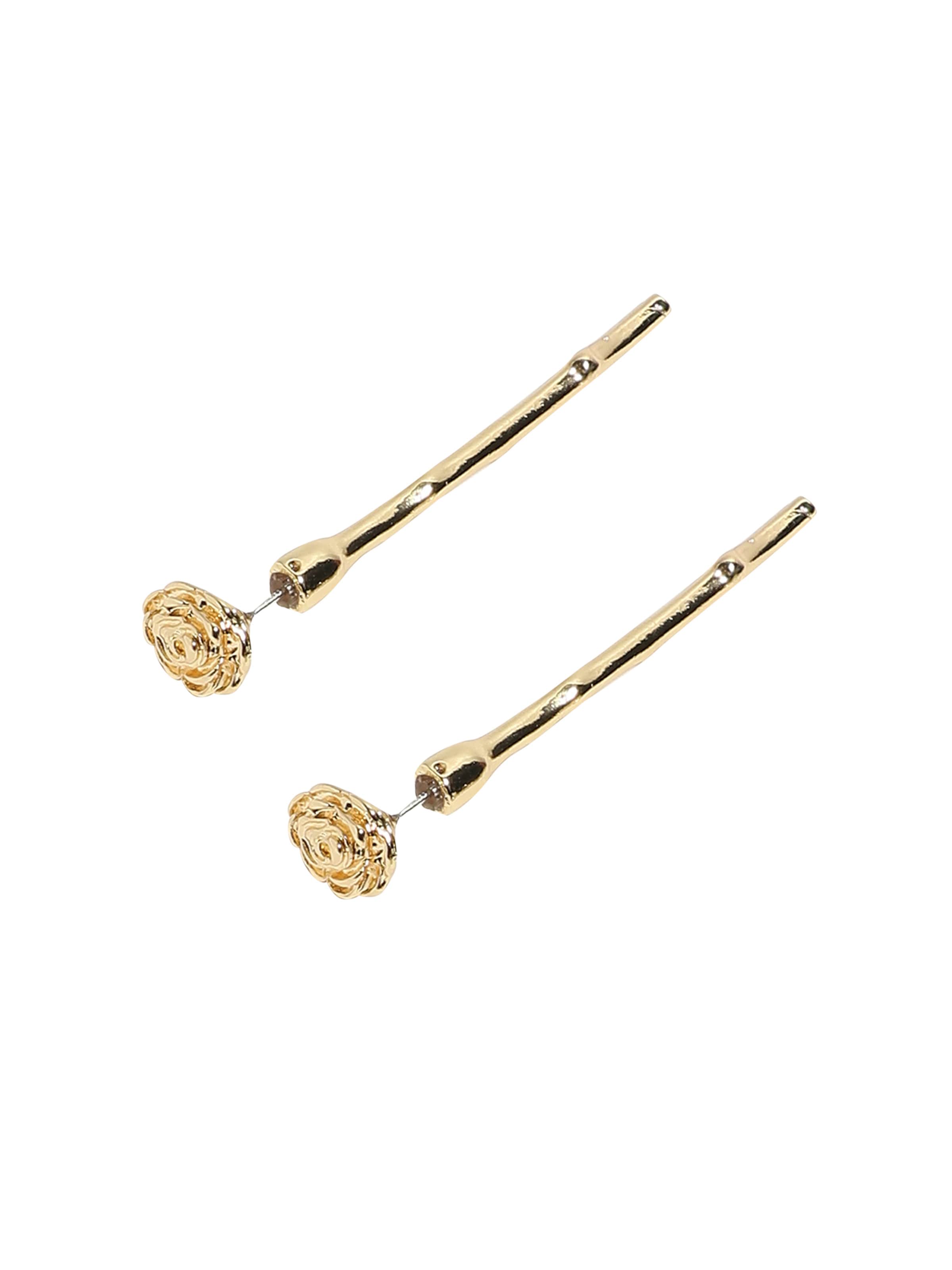 Orecchini 'Moreen' di SOHI in oro: frontale