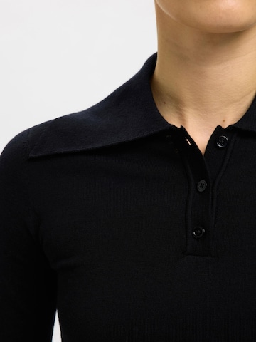 SELECTED Poloshirt in Schwarz