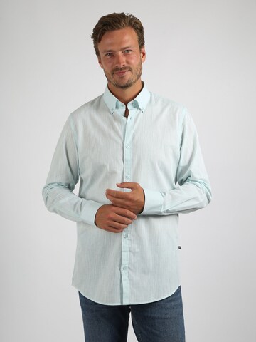 Suitable Slim fit Button Up Shirt in Green
