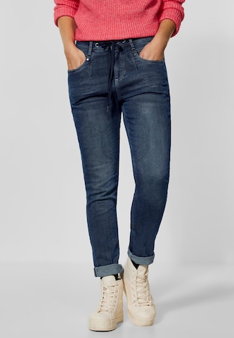 Coupe slim Jean STREET ONE en bleu : devant