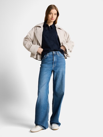 TOM TAILOR DENIM Bluse in Blau