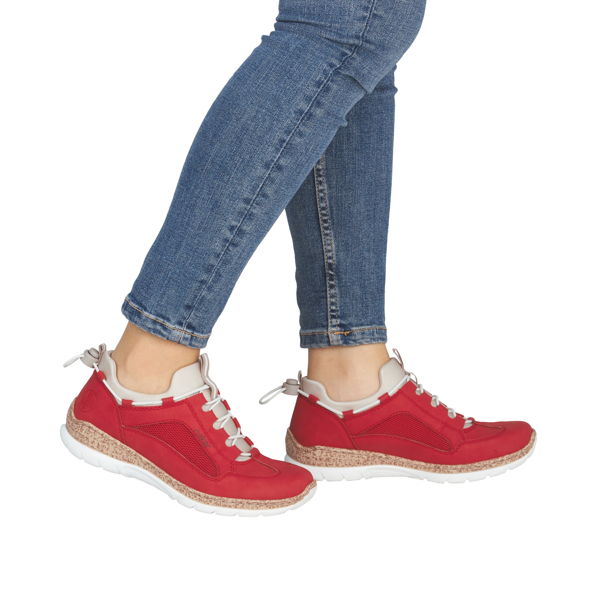 Rieker Slipper 'N42F9' in Rot