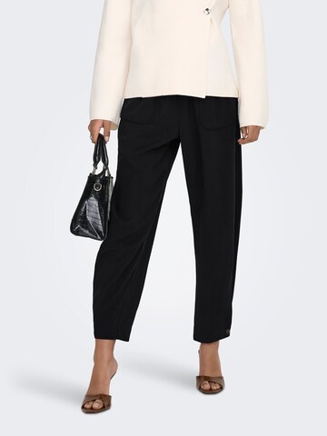 JDY Regular Trousers 'JDYasta' in Black: front