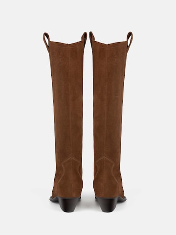 L37 HANDMADE SHOES - Botas de cowboy 'LET'S GET LOST' em castanho