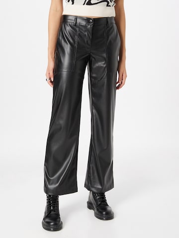 JDY Wide leg Broek 'JAGGER' in Zwart: voorkant