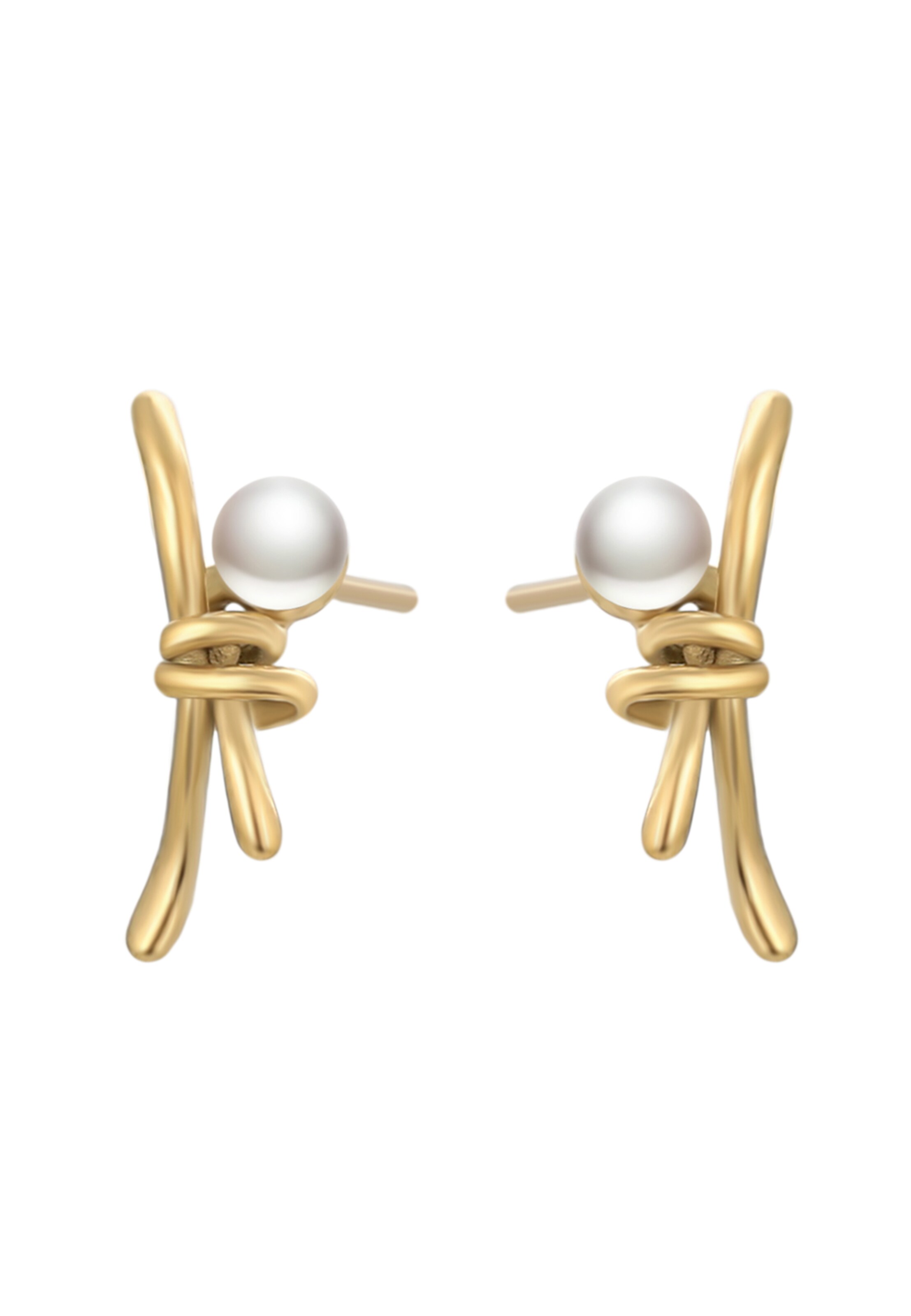 faina - Pendientes en oro: frente