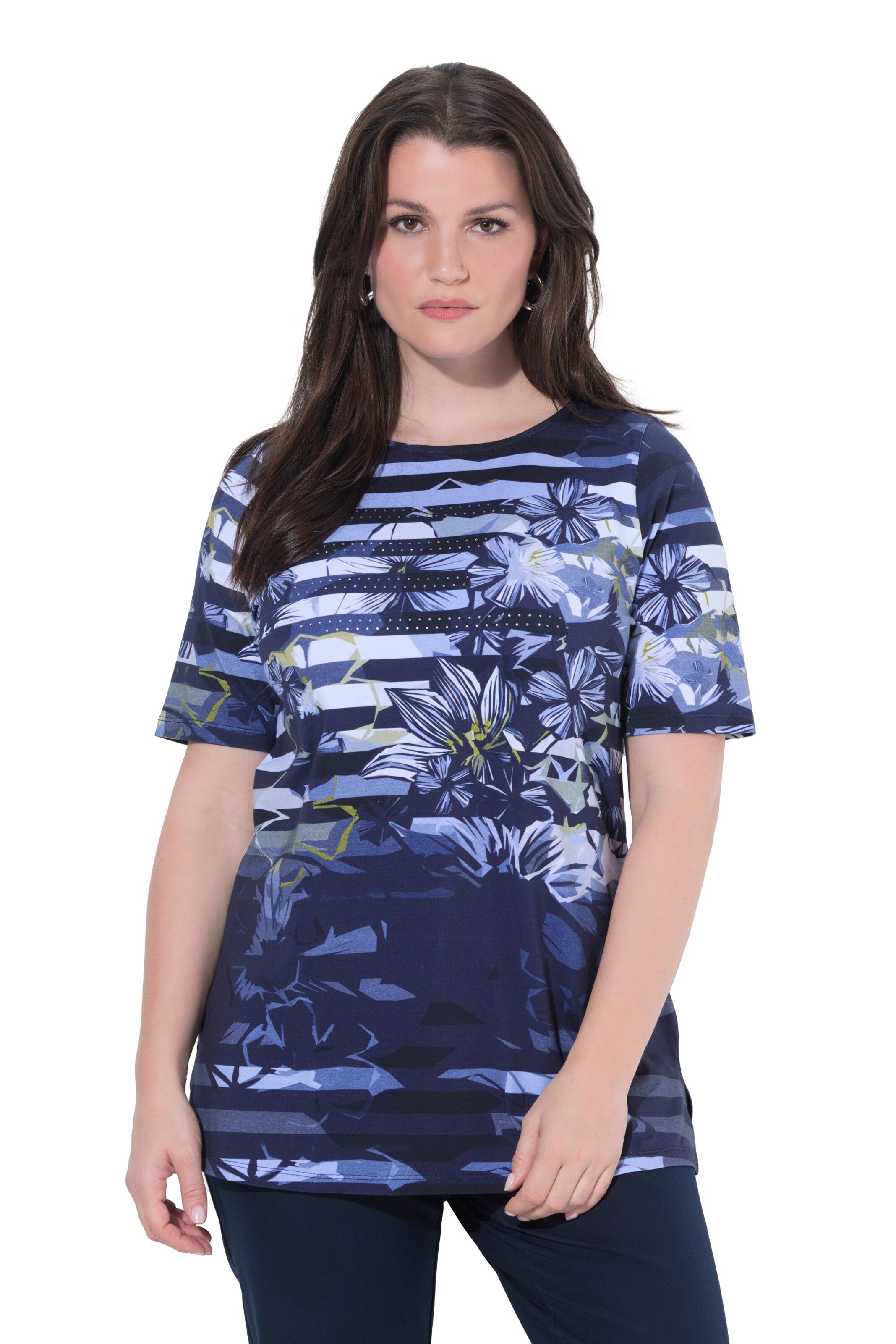 Ulla Popken Shirt in Blau: Vorderseite