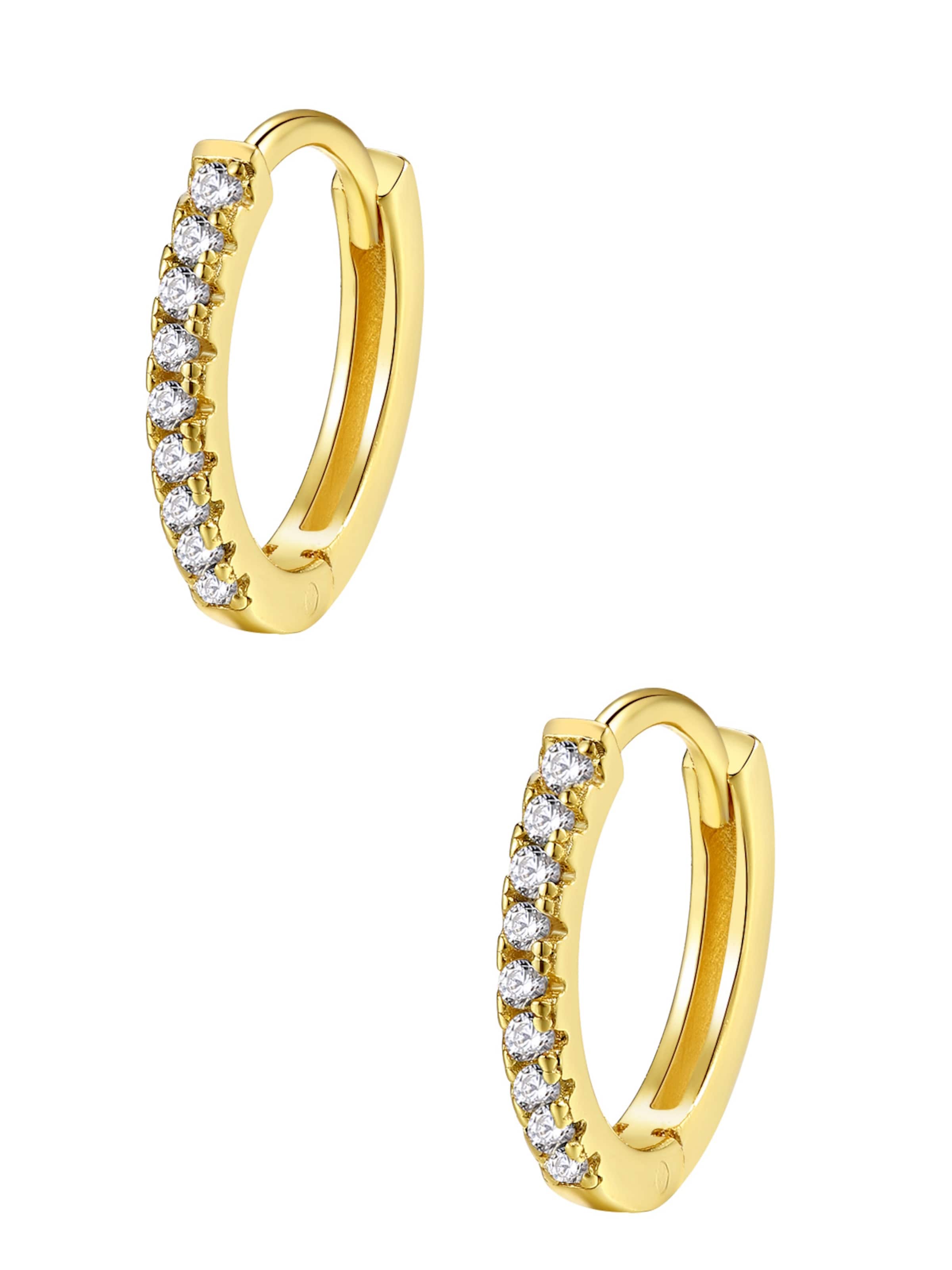 Hey Happiness Ohrringe 'Glimmer'‌‌‌ in Gold: Vorderseite