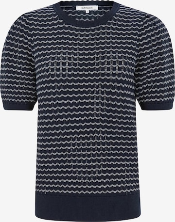 Soft Rebels Svetr ' SRMayan ' – modrá: přední strana