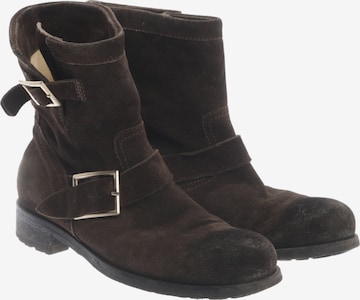 JIMMY CHOO Stiefel 38,5 in Braun: Vorderseite