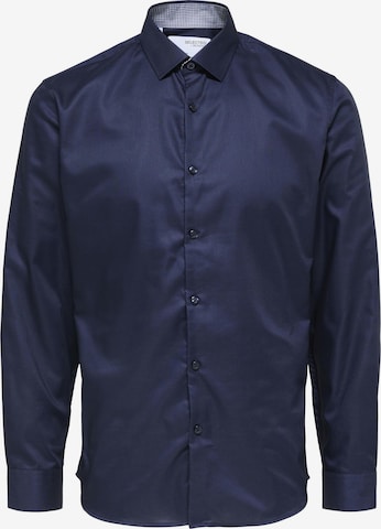 SELECTED HOMME Slim Fit Skjorte 'Mark' i blå: forside