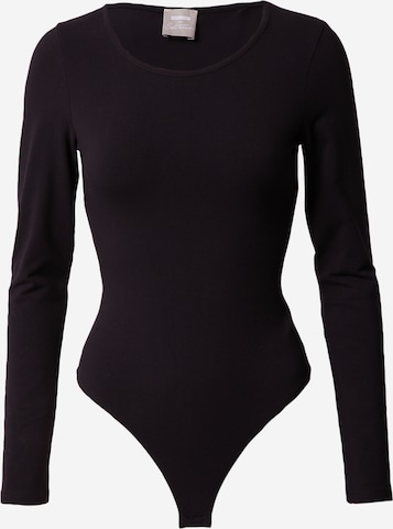 ABOUT YOU x Sofia Tsakiridou Shirt Bodysuit 'Ida' in Black: front