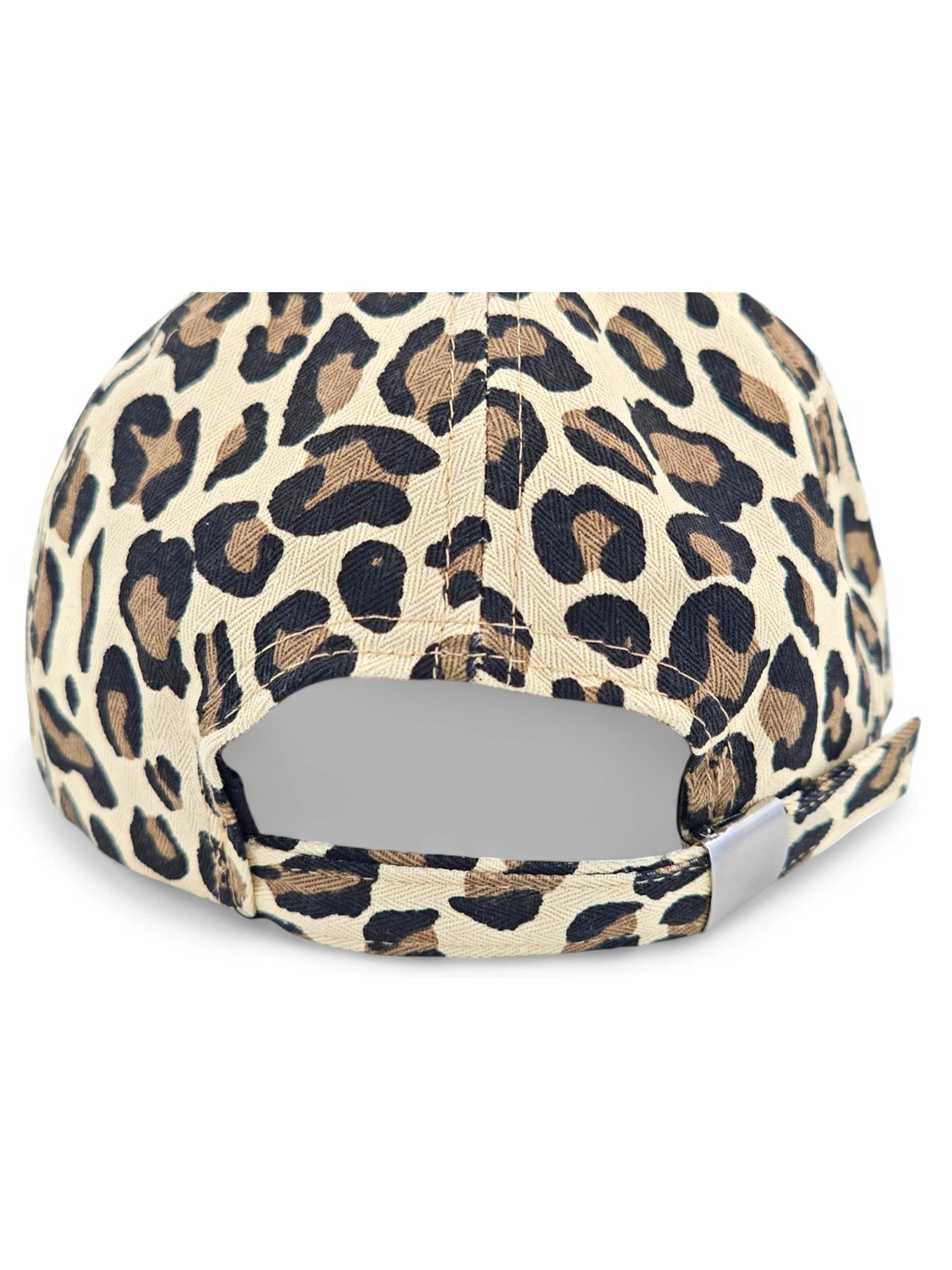 styleBREAKER Cap 'Baseball Cap mit Leo Muster'‌‌‌‌‌‌‌‌ in Beige