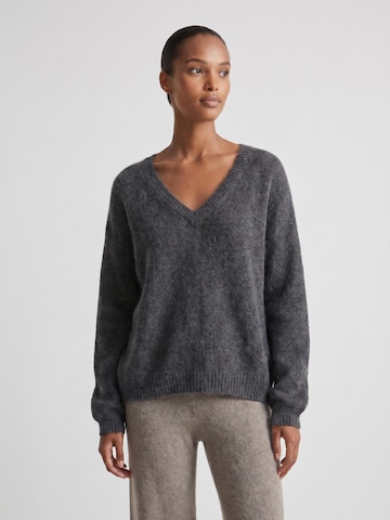 americandreams Oversizepullover 'Silja'‌‌‌‌‌‌ in Schwarz: Vorderseite