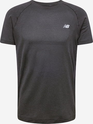 T-Shirt fonctionnel 'Athletics' new balance en noir : devant