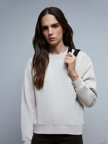 ScalpersSweater majica - bijela boja: prednji dio