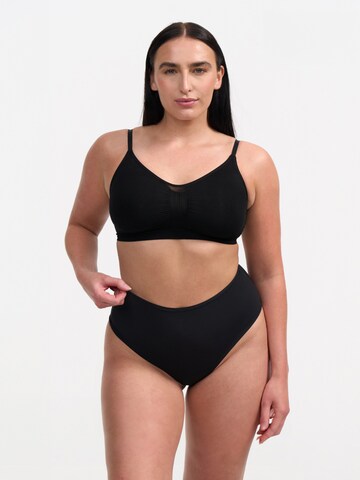cfab (formerly creamy fabrics) Slip 'Hight-Waist Tanga' in Zwart