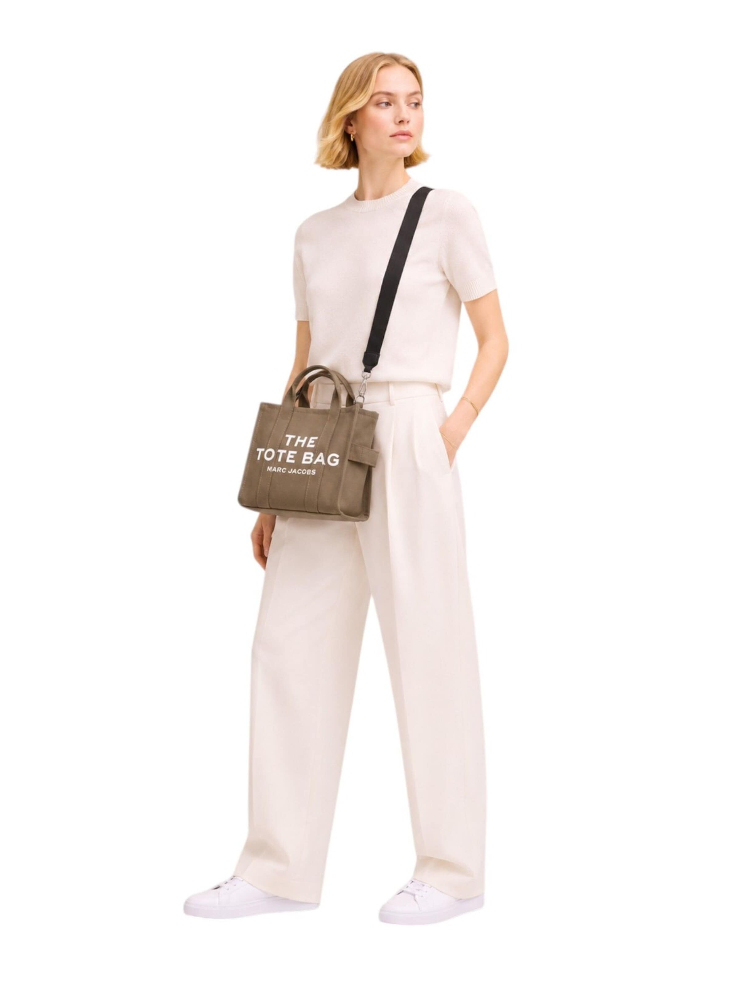 Marc Jacobs Shopper 'The Canvas Medium Tote Bag' in Green: front