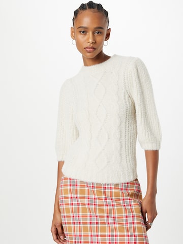 CATWALK JUNKIE Sweater 'EVELYN' in White: front