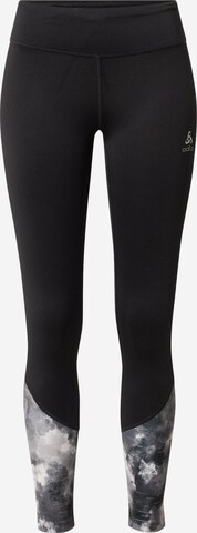 ODLO Skinny Sportbroek in Zwart: voorkant