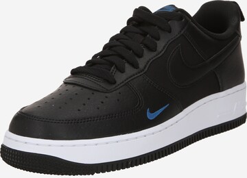 Nike SportswearNiske tenisice 'Air Force 1 '07'' - crna boja: prednji dio