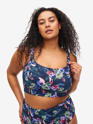 Swim by Zizzi Bustier Bikini zgornji del 'CASELMA' | mešane barve barva: sprednja stran