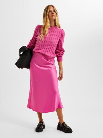 SELECTED FEMME Trui 'GLOWIE' in Roze