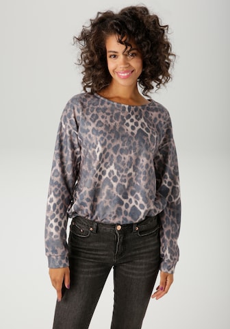 Aniston CASUAL Sweatshirt in Beige: front