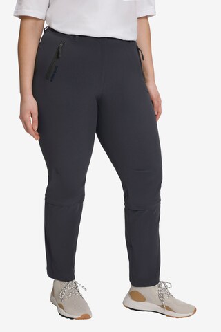 Ulla Popken Regular Pants in Grey: front