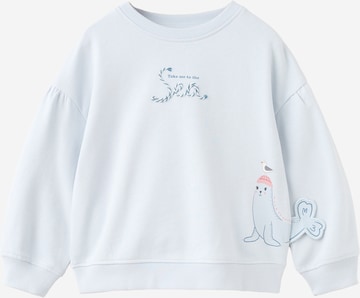 MANGO KIDS Collegepaita 'OCEAN' värissä sininen: etupuoli