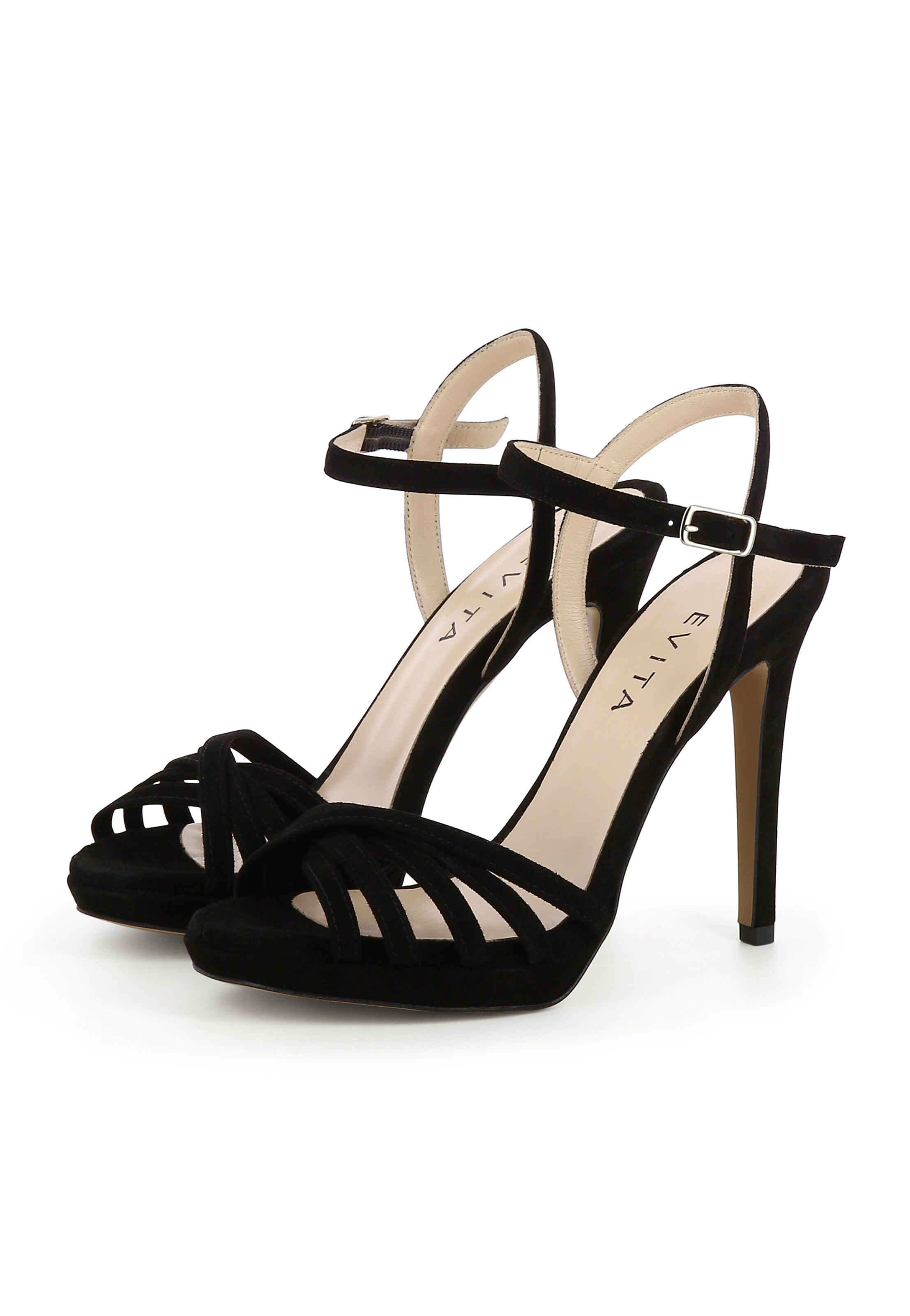 EVITA Sandalen met riem in Zwart