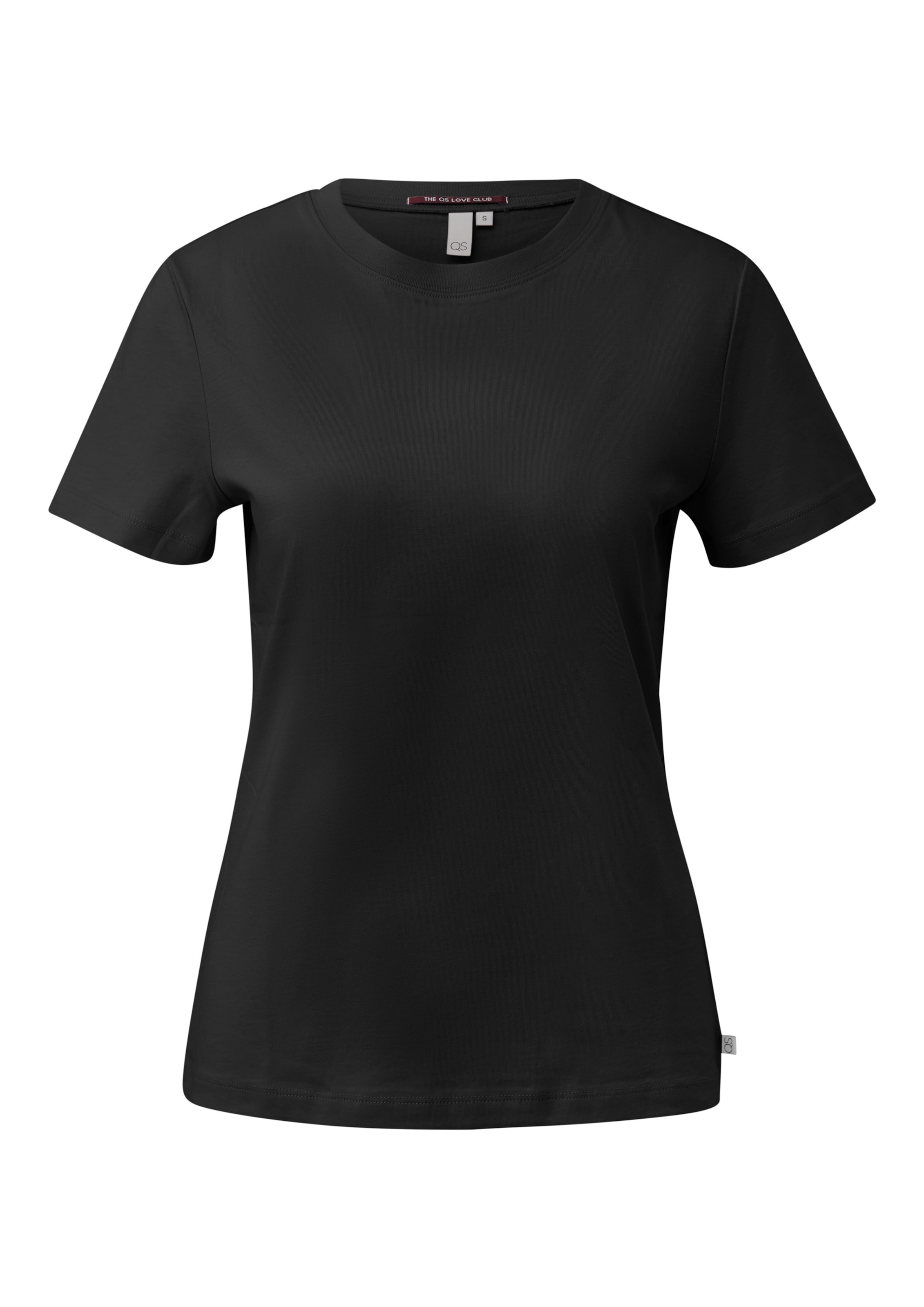 QS Shirt in Zwart: voorkant