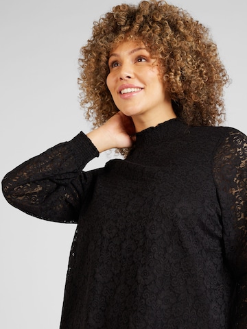 PIECES Curve - Blusa 'FAUNA' en negro