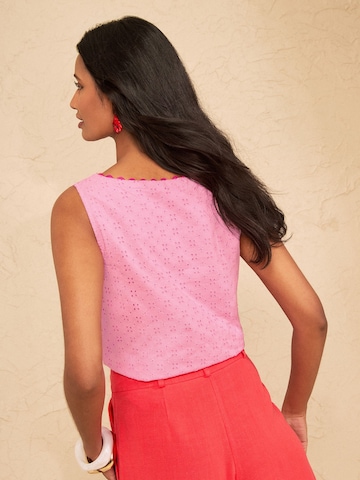 love & roses - Top en rosa