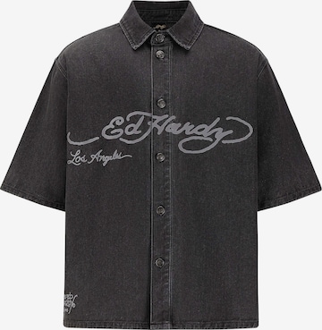 Ed Hardy Paita 'Adler und Sterne' värissä musta: etupuoli