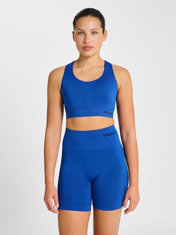 Hummel Bustier Sport bh 'Tif' in Blauw: voorkant